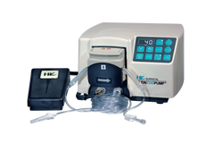 40RPM setting Left Facing View of the HK Surgical Klein TDD Pump for Infiltration of Local Anesthesia with Klein Infiltration Tubing and 1 Foot Pedal