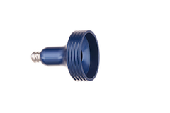 Male Toomey adapter for syringe shown in a product photo on a clean background.