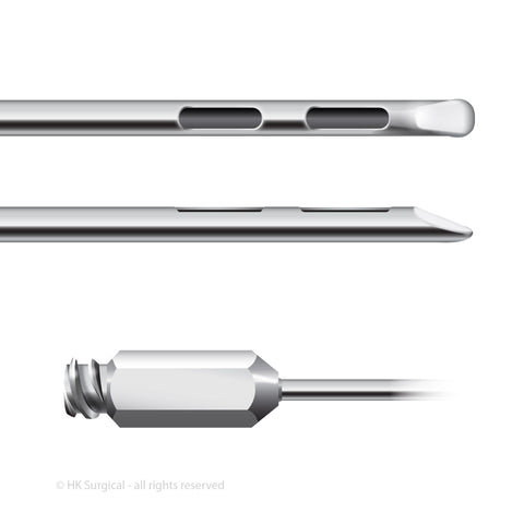 2 Hole Wedge Harvester Cannula